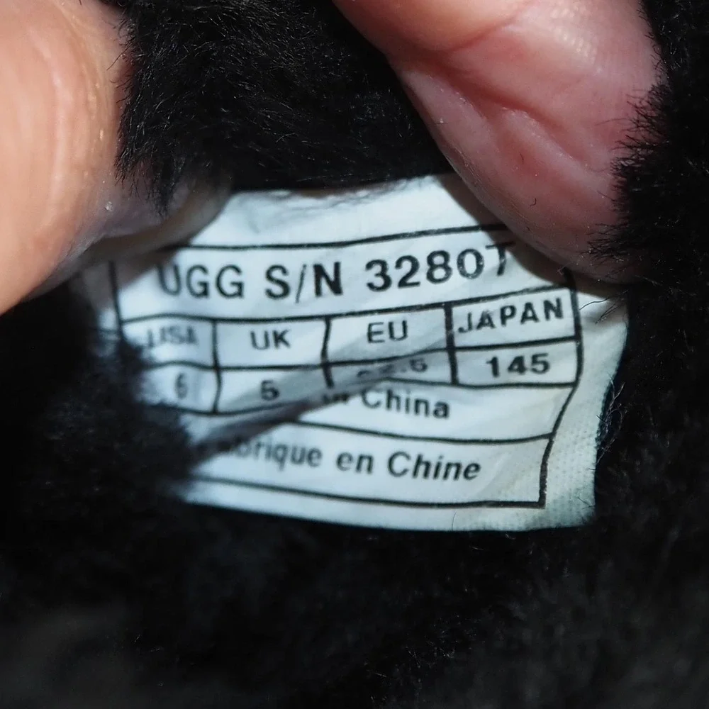 UGG Bailey Bow II‎ Suede Boots 3280T Black Toddler 6 UK 5 EU 22.5
